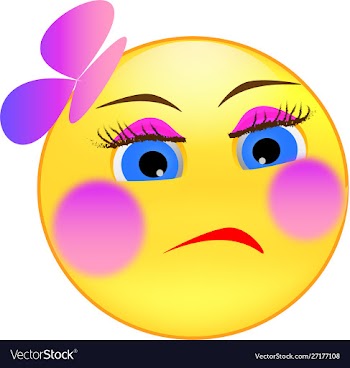 Smiley fashion girl with pink bow vector image