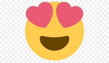 Smiley Heart Emoticon Eye Emoji - skin 