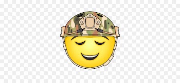 Smiley Military Soldier Emoji Emoticon - smiley 
