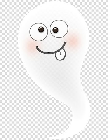 Smiley Nose Happiness, Floating Ghost transparent background PNG clipart