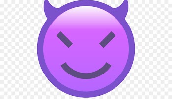 Smiley Purple - evil emoji 