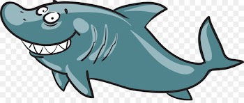Smiley Shark Clip art - Smiling shark vector painted 