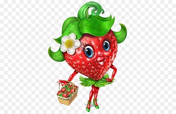 Smiley Strawberry Emoticon Fruit Clip art - Lovely Miss Strawberry 