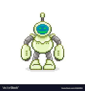 smiling anthropomorphic robot