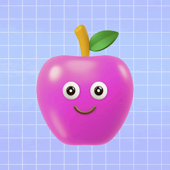 Smiling apple, 3D rendering design | Free Photo - rawpixel