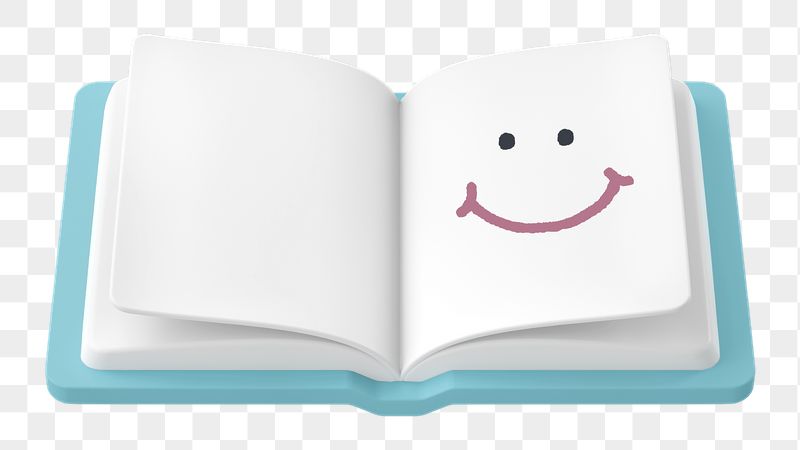 Smiling book png sticker, 3D | Free PNG - rawpixel