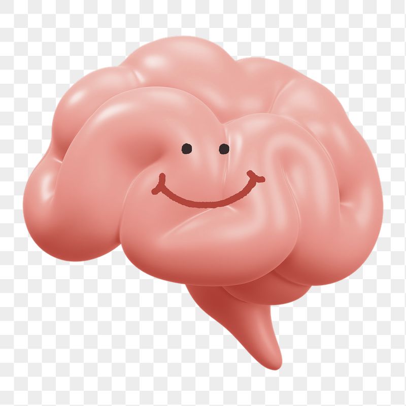 Smiling brain png sticker, 3D | Free PNG - rawpixel