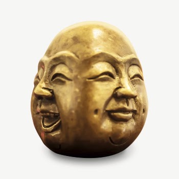 Smiling Buddha sculpture collage element | Free PSD - rawpixel