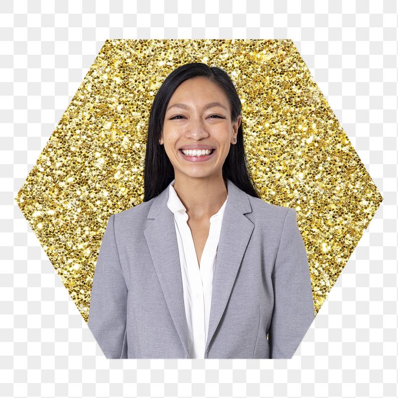 Smiling businesswoman png badge sticker, | Free PNG - rawpixel
