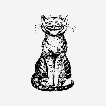 Smiling cat clipart, vintage animal | Free Photo - rawpixel