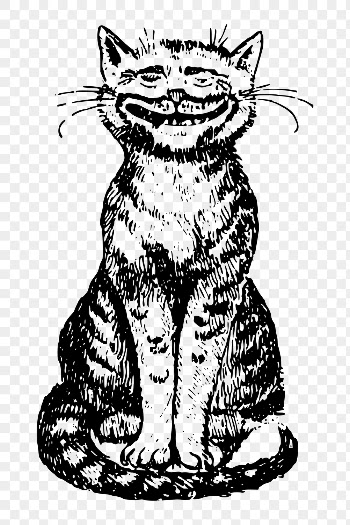 Smiling cat png clipart, vintage | Free PNG - rawpixel