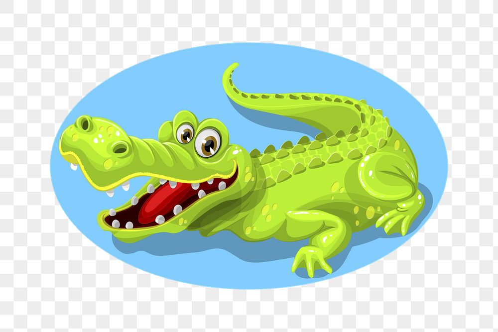 Smiling crocodile png sticker, animal | Free PNG - rawpixel