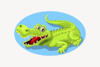 Smiling crocodile sticker, animal cartoon | Free Vector - rawpixel