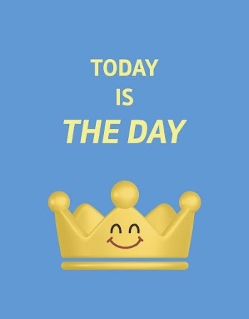 Smiling crown flyer template, today | Free PSD Template - rawpixel