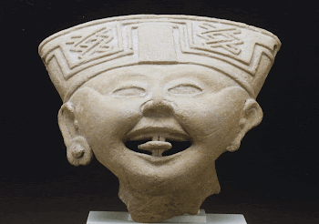 Smiling Face, ceramic, fragment of a larger | Free Photo - rawpixel