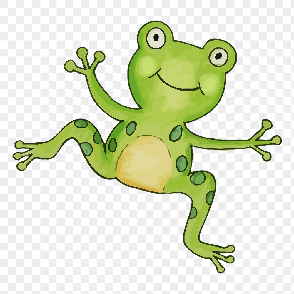 Smiling frog png sticker, cute | Free PNG - rawpixel