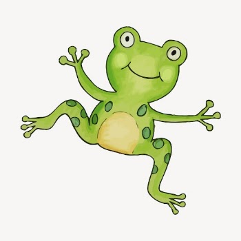 Smiling frog sticker, cartoon animal | Free Vector - rawpixel
