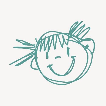 Smiling girl doodle sticker, cute | Free Icons - rawpixel