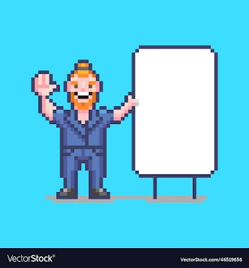 smiling guy in a suit near a blank whiteboard
