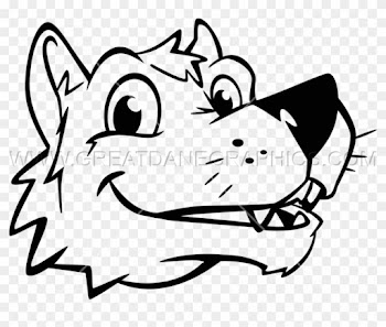 Smiling Head Production Ready Artwork For T - Smiling Wolf Clipart