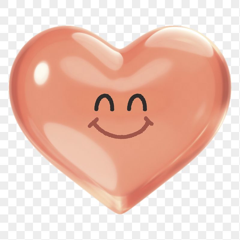 Smiling heart png sticker, 3D | Free PNG - rawpixel