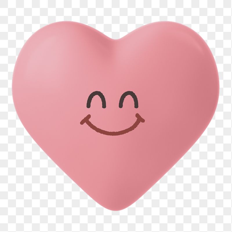 Smiling heart png sticker, 3D | Free PNG - rawpixel