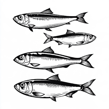 Smiling Herring Emblem Design