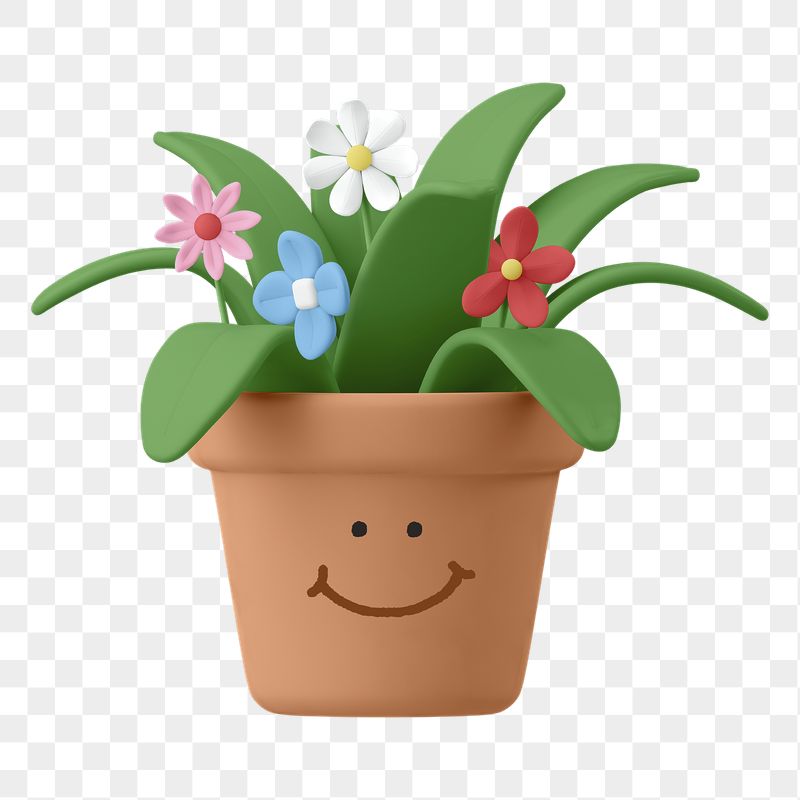 Smiling houseplant png sticker, 3D | Free PNG - rawpixel