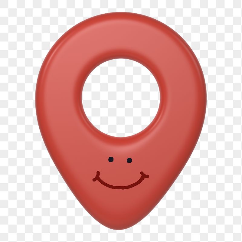 Smiling location png pin sticker, | Free PNG - rawpixel
