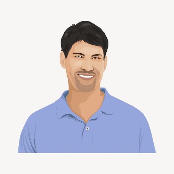 Smiling man, character sticker collage | Free PSD - rawpixel
