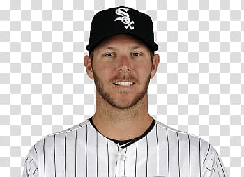 Smiling man , Chicago White Sox Chris Sale transparent background PNG clipart