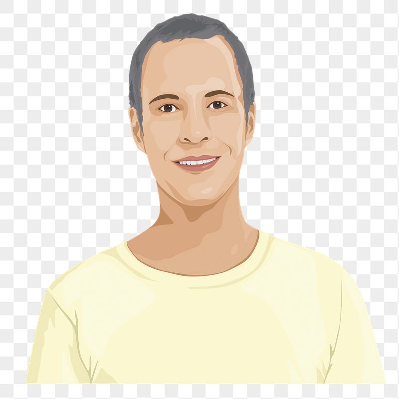 Smiling man png, character sticker, | Free PNG - rawpixel