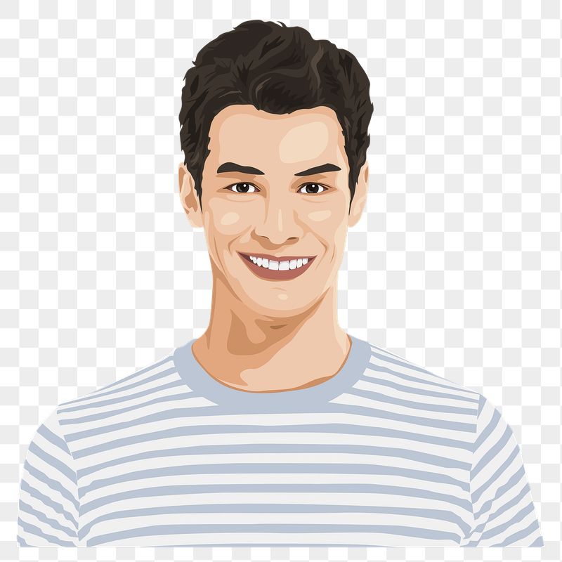 Smiling man png sticker, character | Free PNG - rawpixel
