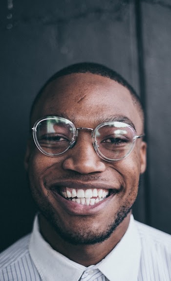 Smiling Man Wearing Eyeglasses