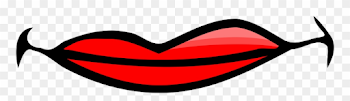 Smiling Mouth Clipart - Cartoon Lips Png Transparent Png (#39810 ...