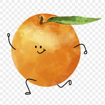 Smiling orange png clipart, cute | Free PNG - rawpixel