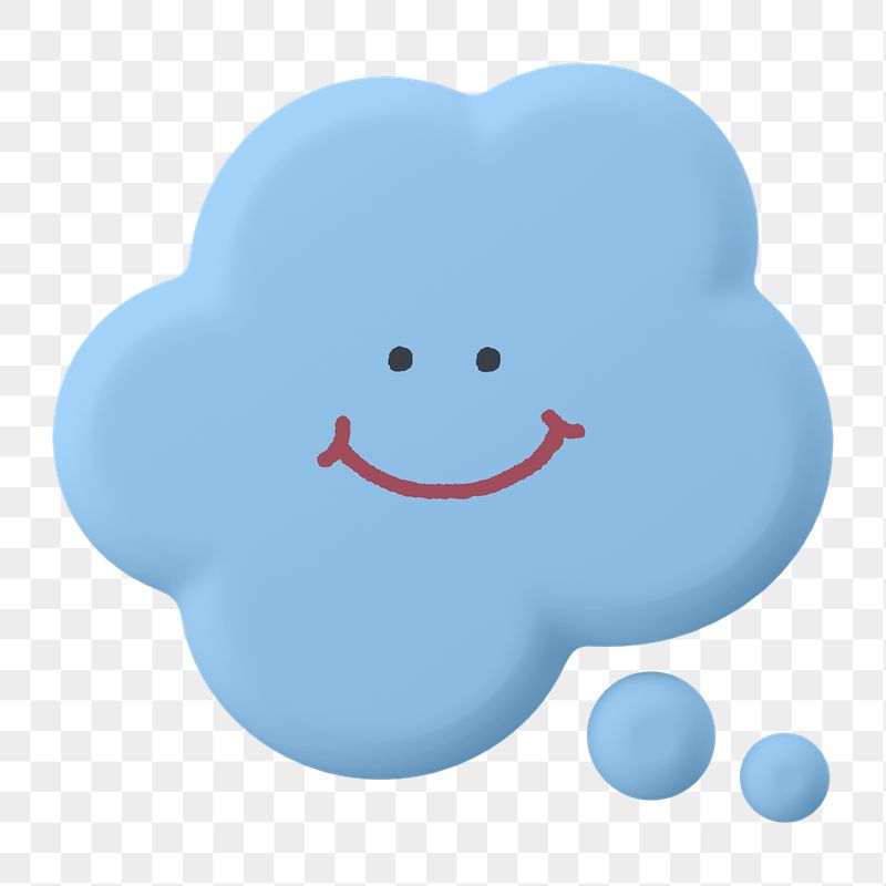 Smiling  png thought bubble | Free PNG - rawpixel