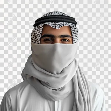 Smiling Saudi Young Man in Traditional Thoub