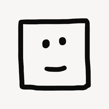 Smiling squared face, doodle collage | Free Vector - rawpixel