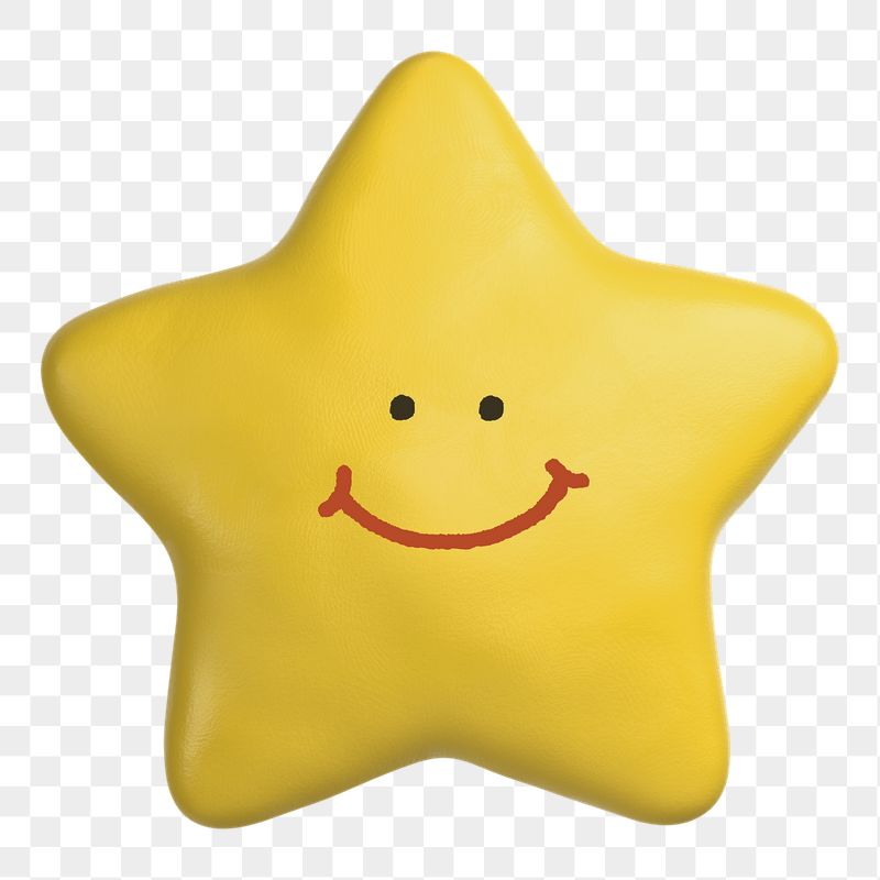 Smiling star png sticker, 3D | Free PNG - rawpixel