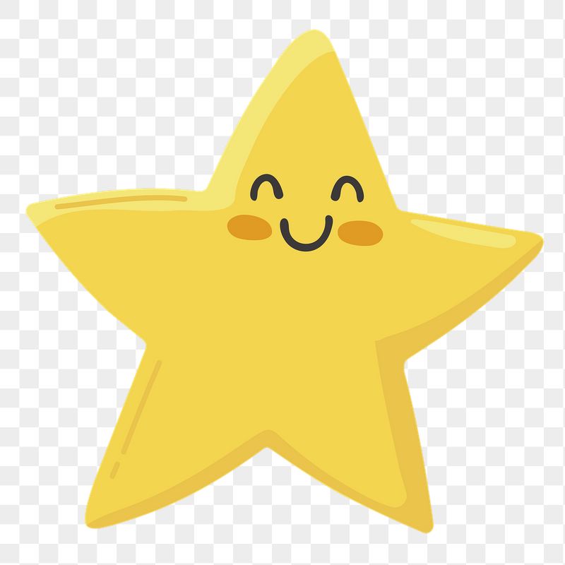 Smiling star png sticker, cute | Free PNG Illustration - rawpixel