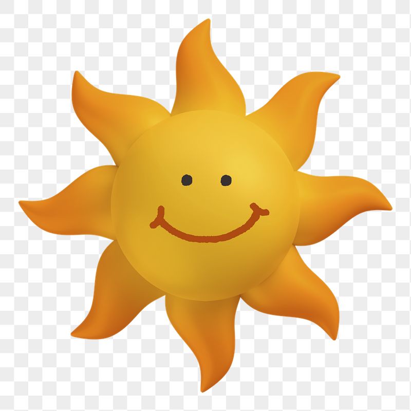 Smiling sun png sticker, 3D | Free PNG - rawpixel