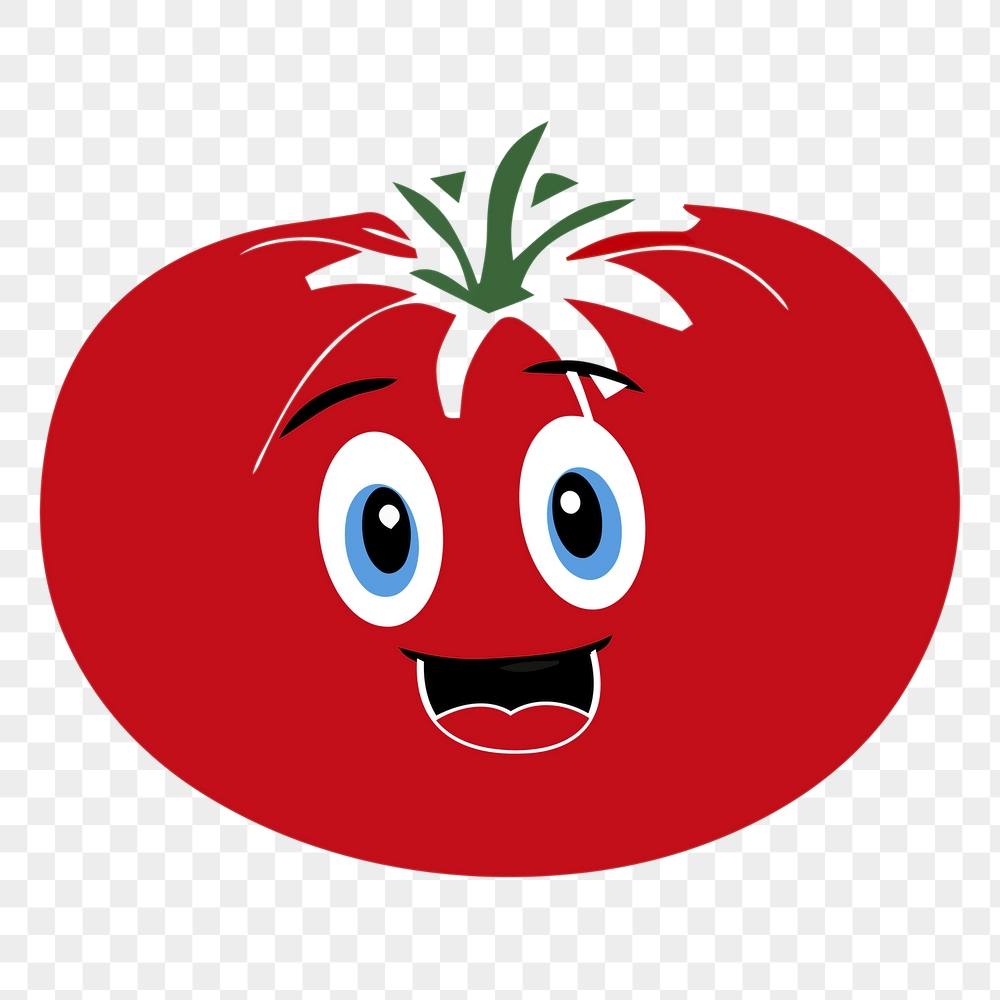 Smiling tomato png sticker, vegetable | Free PNG - rawpixel