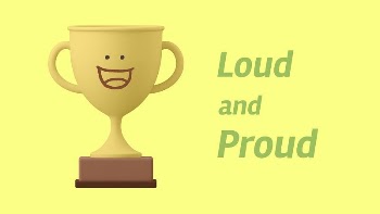 Smiling trophy banner template, loud | Free Vector Template - rawpixel
