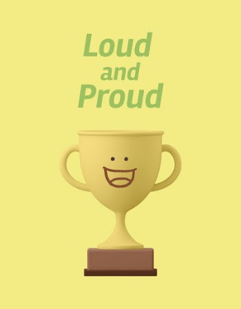 Smiling trophy flyer template, loud | Free Vector Template - rawpixel