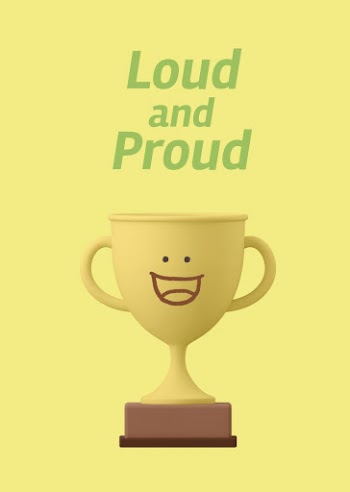 Smiling trophy poster template, loud | Free PSD Template - rawpixel