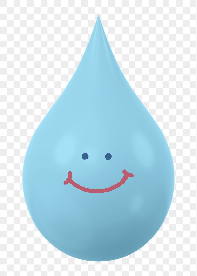 Smiling water drop png sticker, | Free PNG - rawpixel