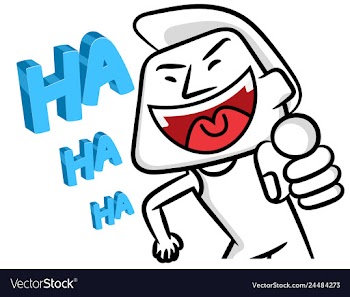 Smiling white man cartoon vector image