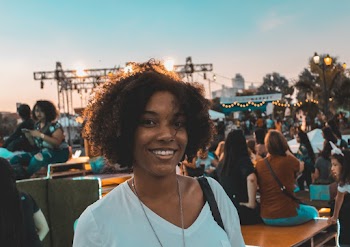Smiling Woman Wearing Shirt