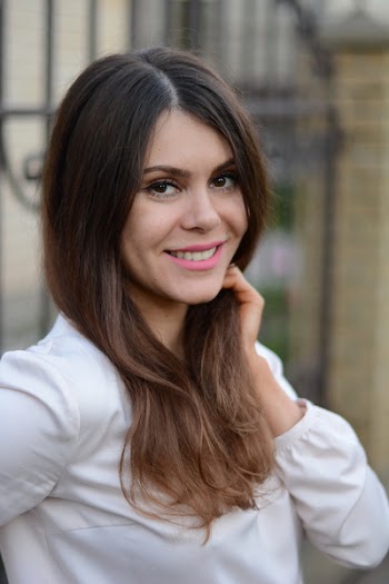 Smiling Woman Wearing White Long-sleeved Shirt